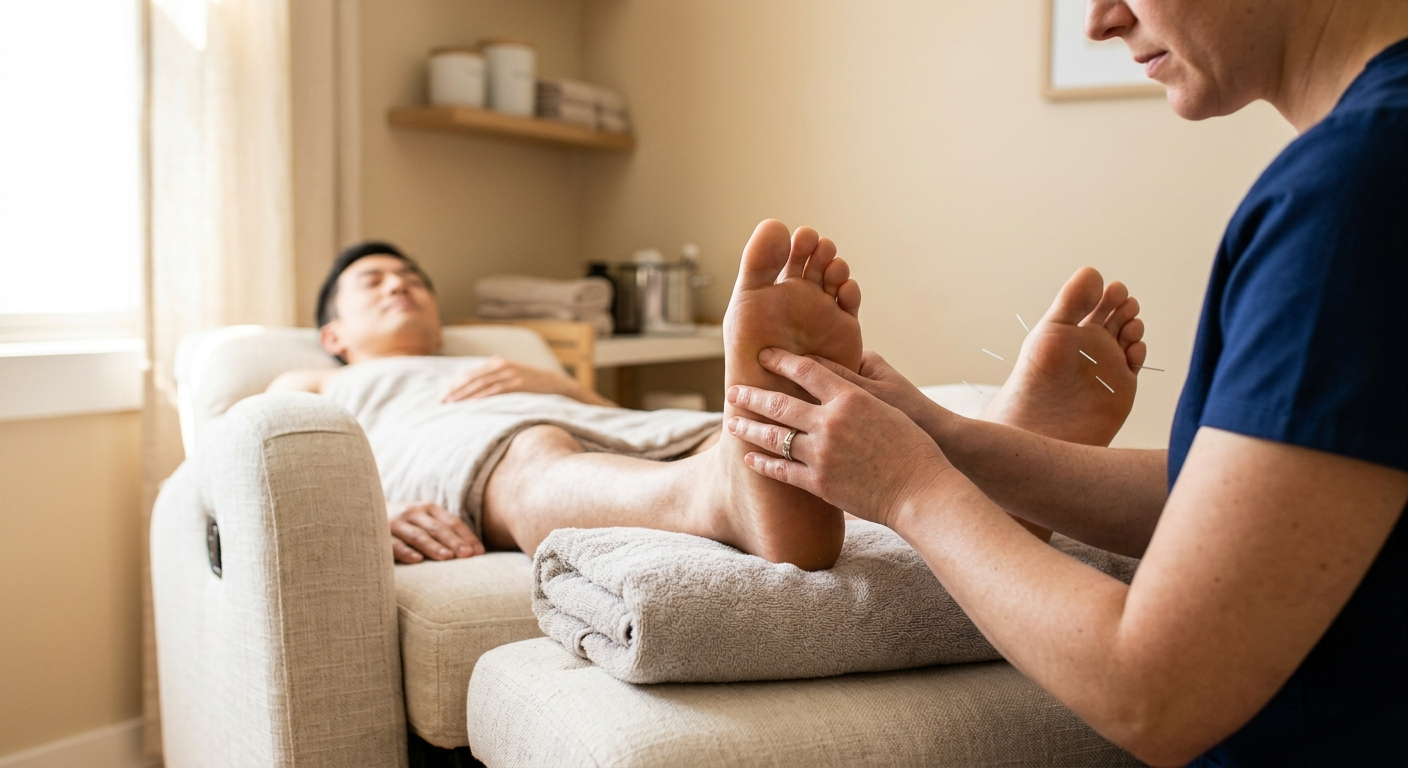 Reflexology therapy at ThermoCare