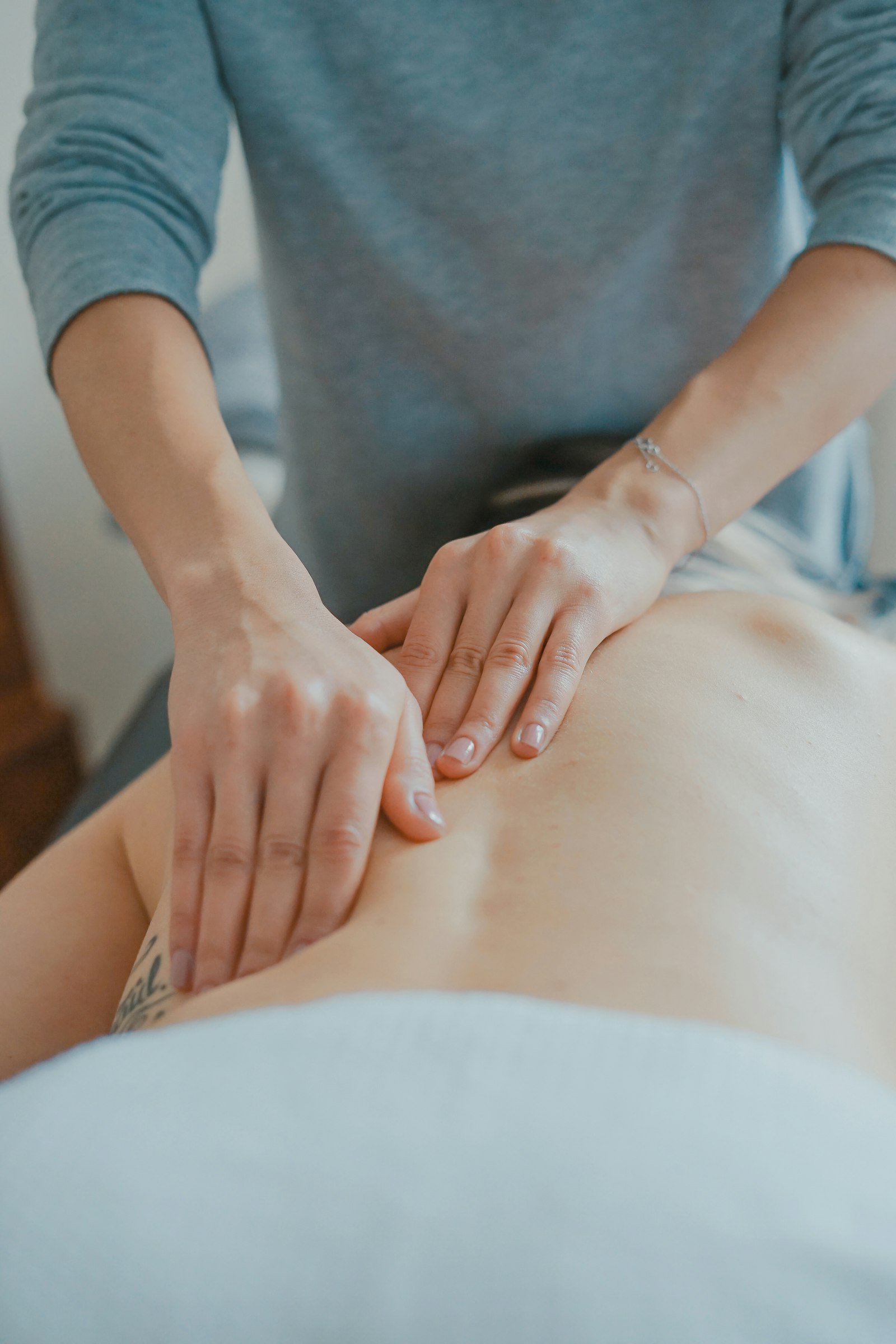 Massage therapy session at ThermoCare
